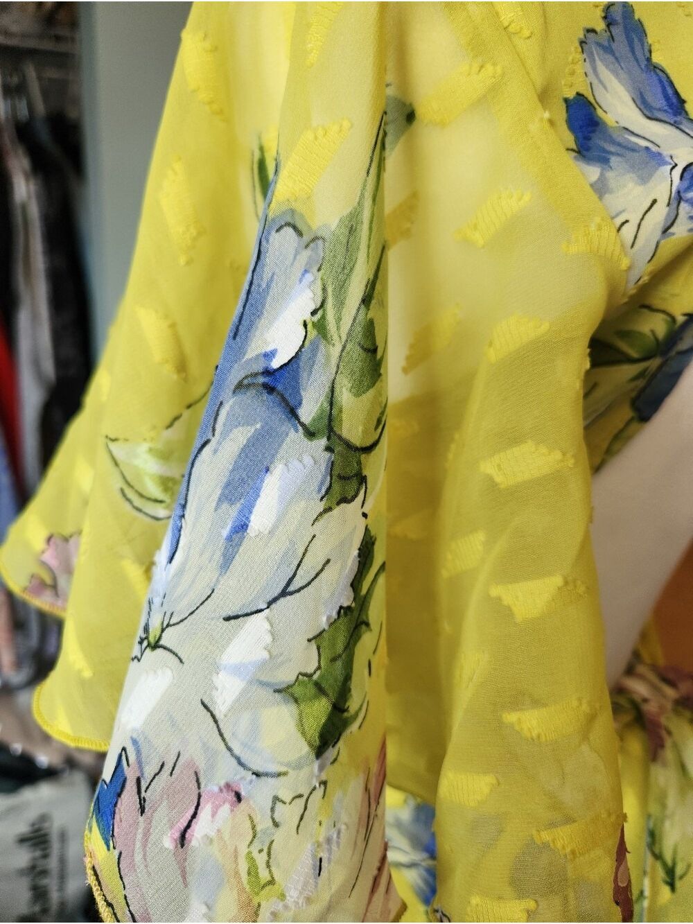 ASOS CHARTREUSE FLORAL V-NECK BACKLESS CROSS CHEST FITTED MAXI DRESS NWOT SIZE 2 - Picture 9 of 11